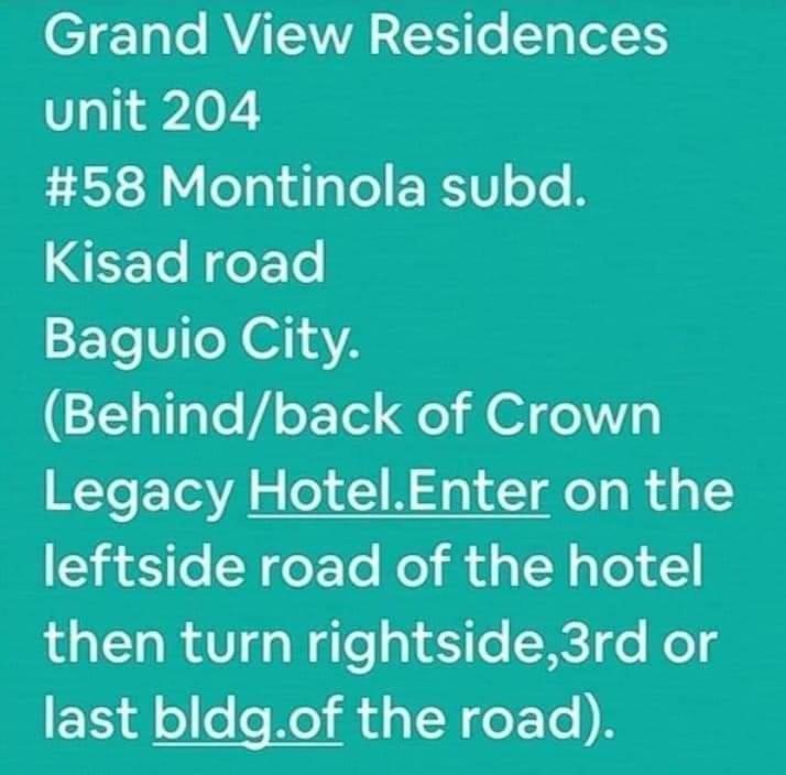 Grandview Residences By Vilma-Unit 204 Near Burnham Park Baguio City Buitenkant foto